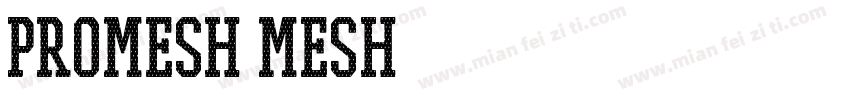 PROMESH Mesh字体转换